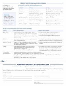 Exercise prescription and ACSM exercise prescription guidelines