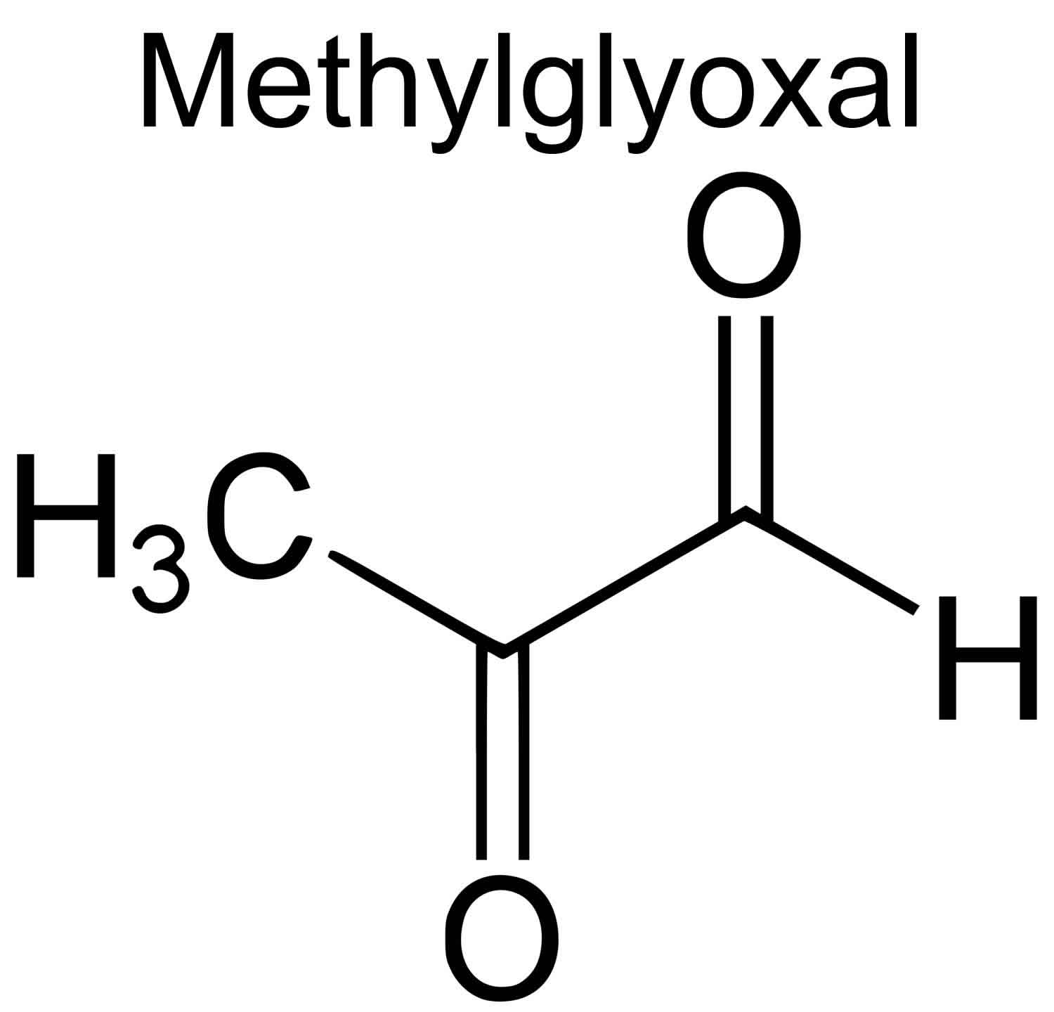 Methylglyoxal chemical structure