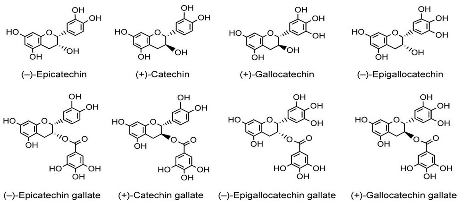 green tea catechins chemical structure